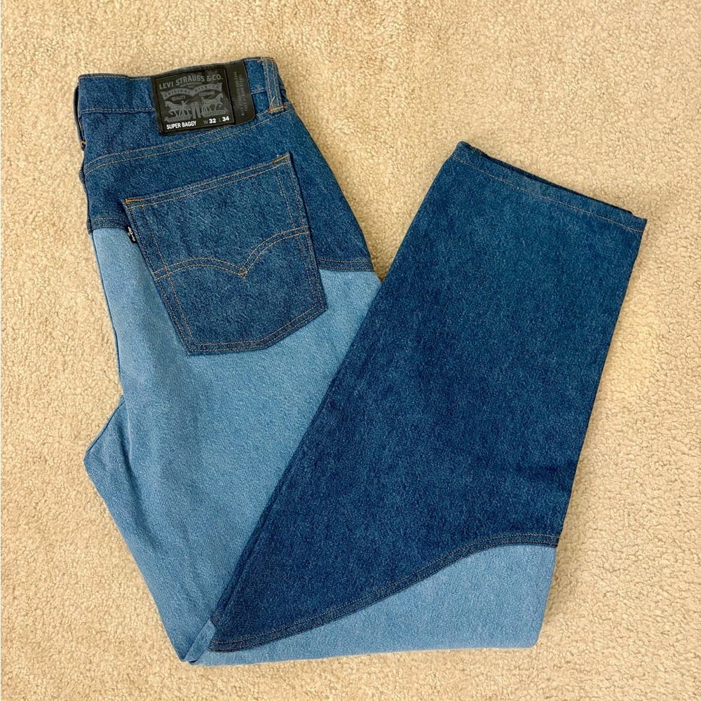 Levi's Men's Dual Blue Super Baggy Jeans